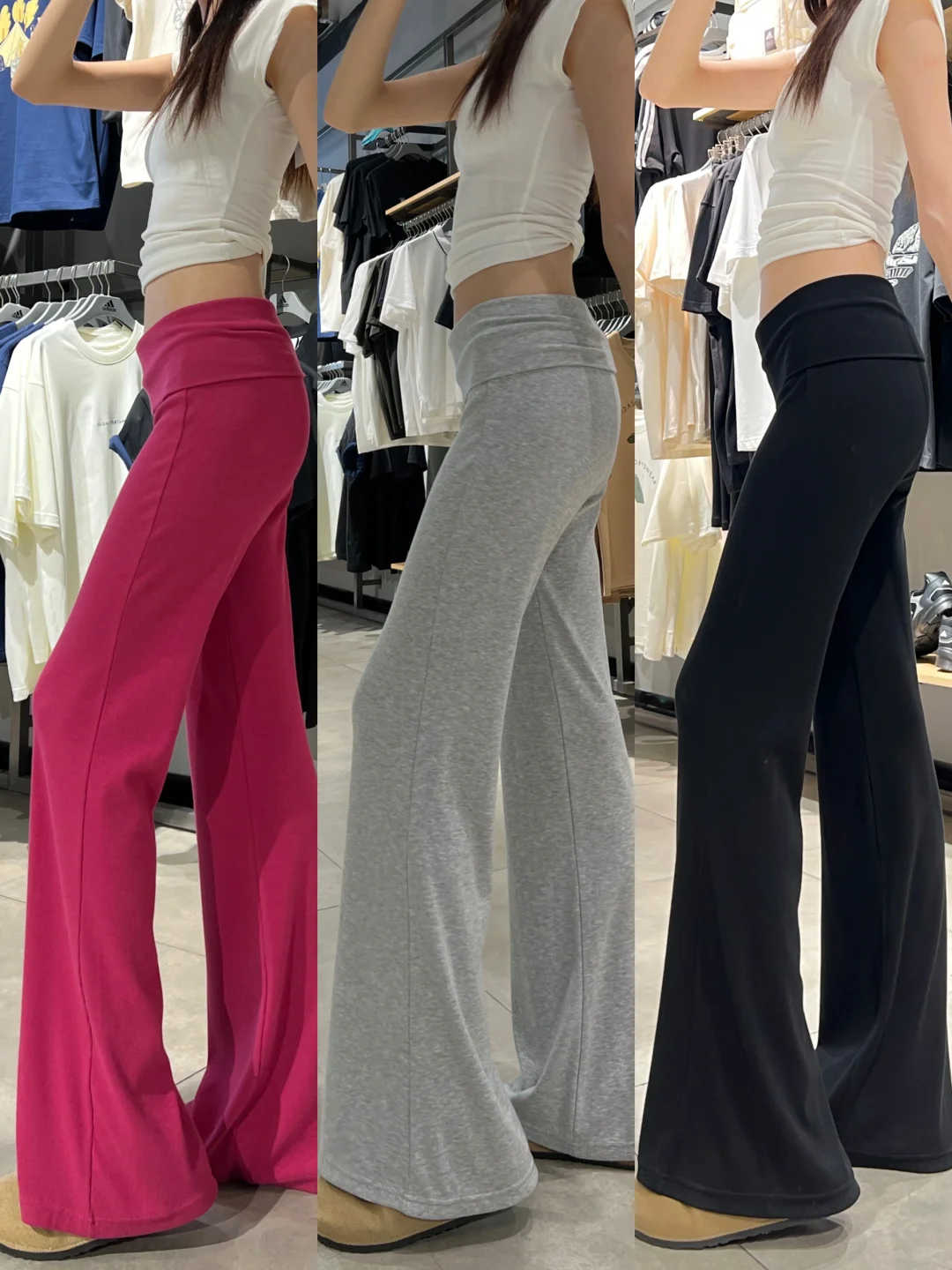 lulu平替微喇裤50➕?极限三选一好纠结?