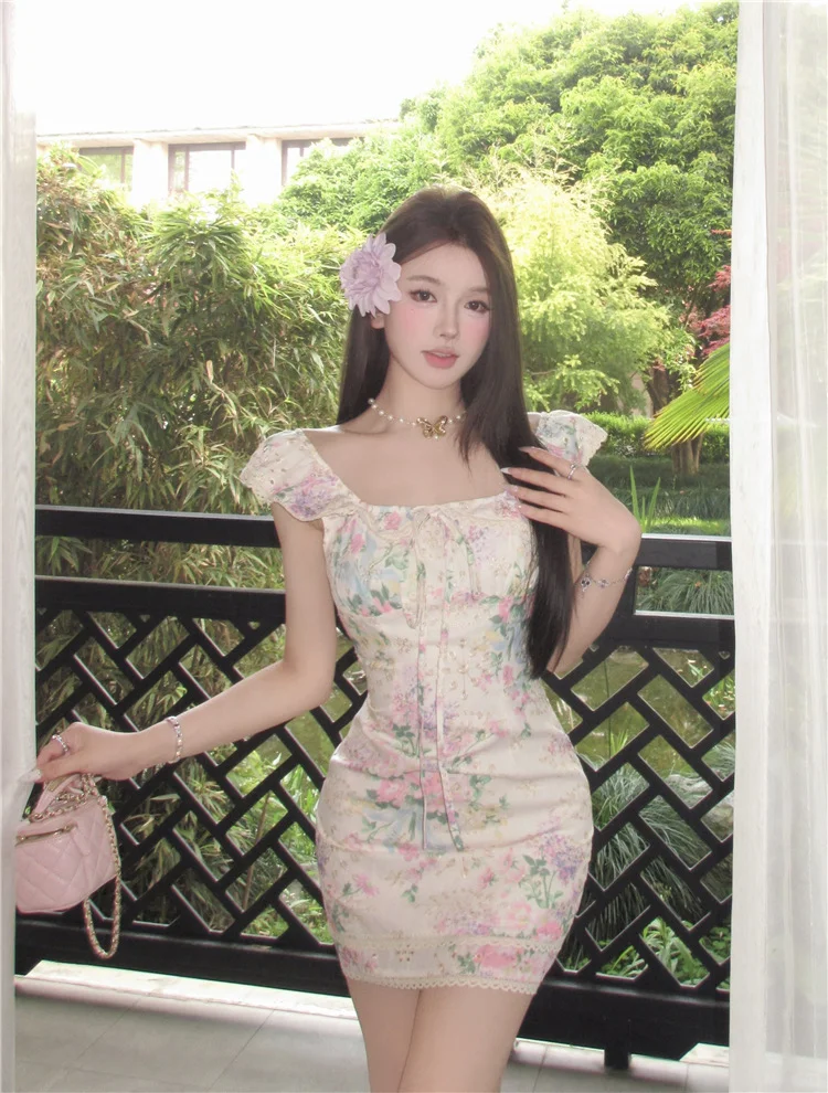 法式碎花裙?显瘦必备