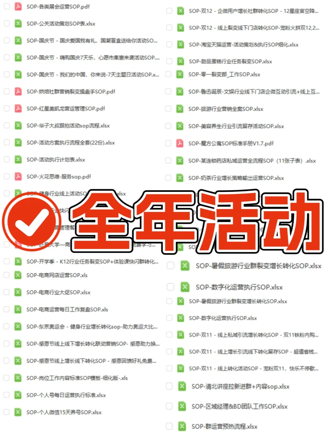 ?1000+全行业SOP，绝对是社群运营神器！