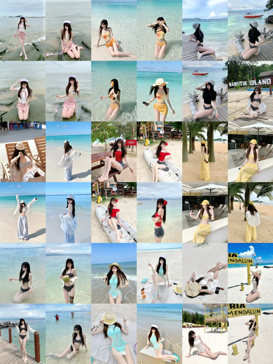 提前预存一些海边的拍照姿势?️?
