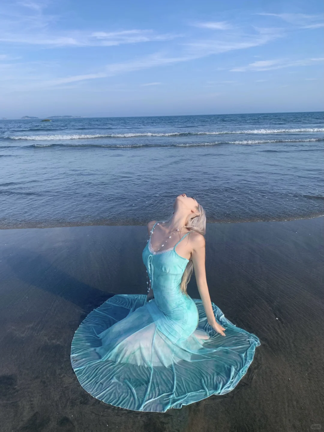 The seawater that forms the reflection