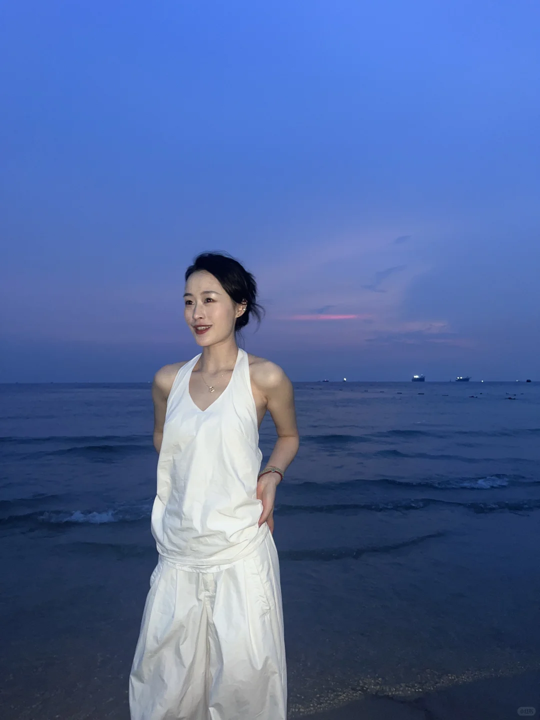 当我穿这套去了海边……