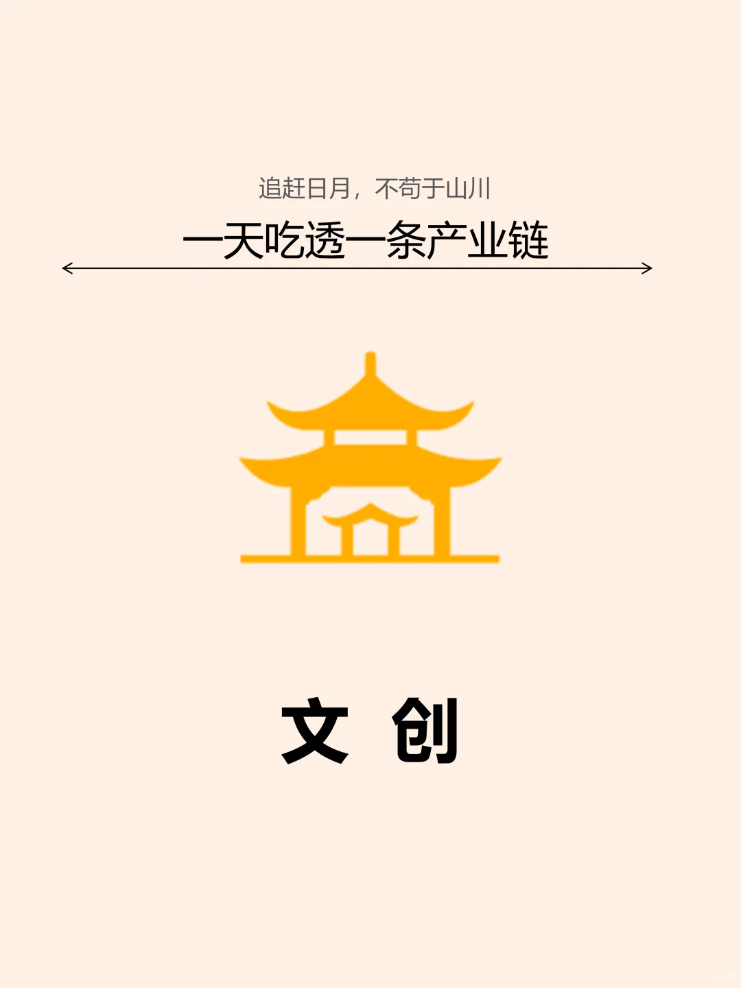 一天吃透一条产业链。文创。