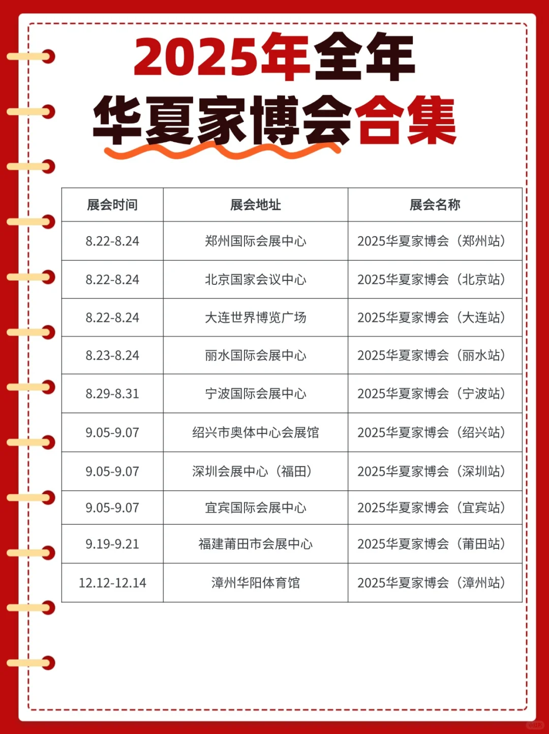 2025华夏家博会最全攻略！一键ge展会时间表