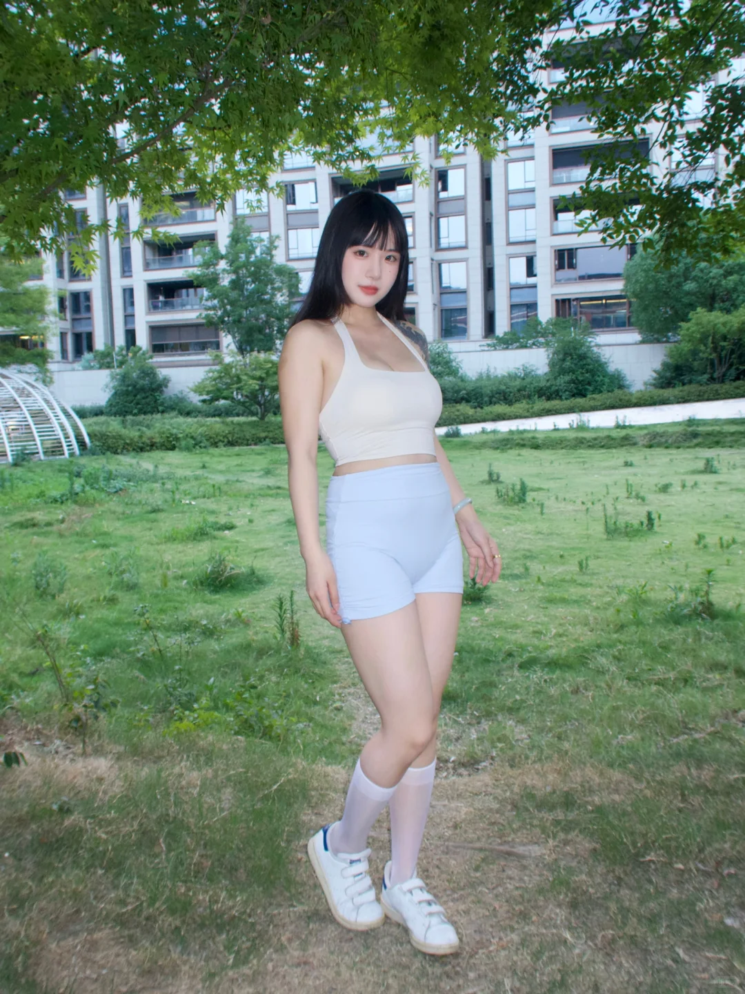 公园跑步?‍♀️到底能穿瑜伽裤吗??