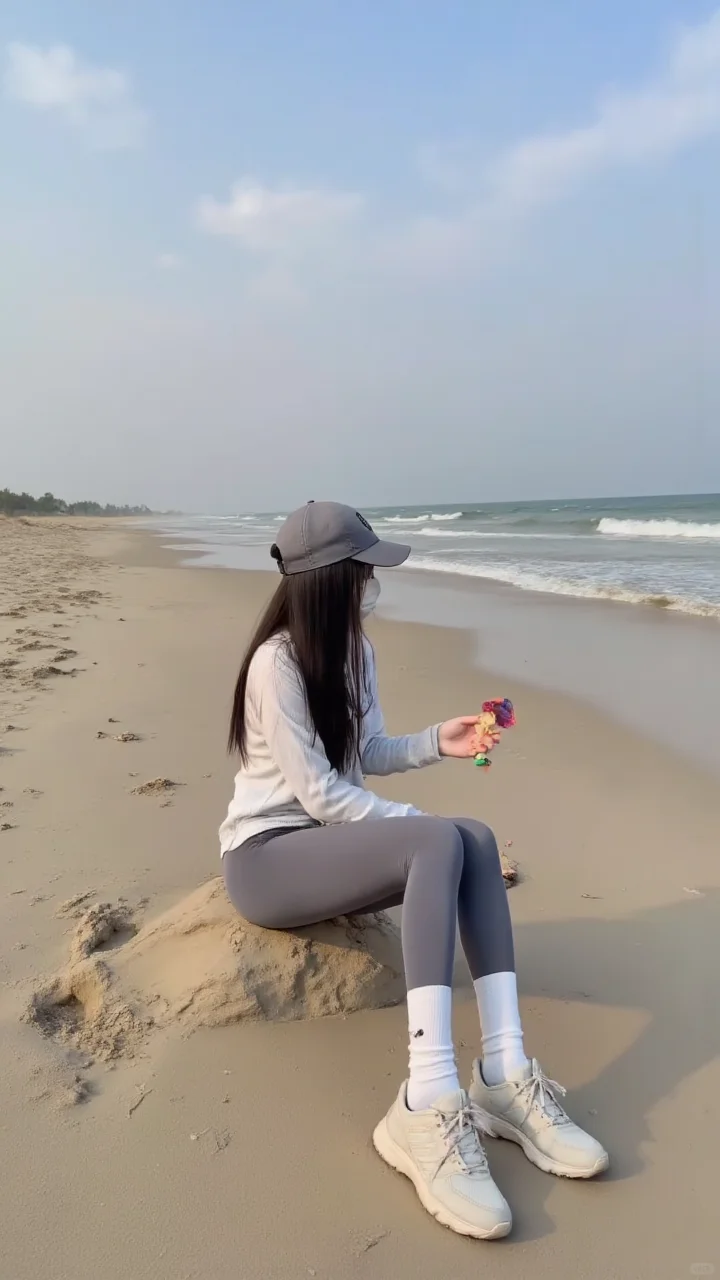 心情不好，闺蜜带我来海边散散心