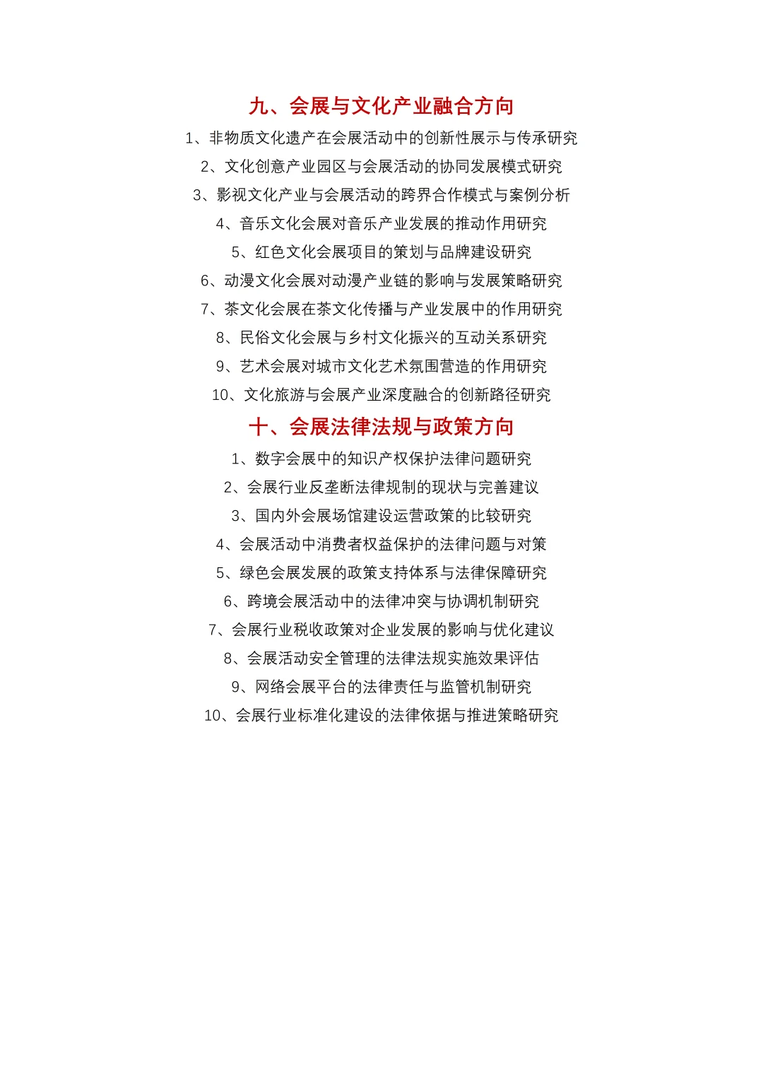 会展策划与管理专业最新选题参考?