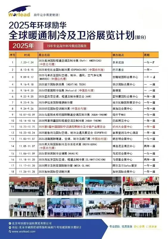 海外展会最新版———已更新至2026年10月底