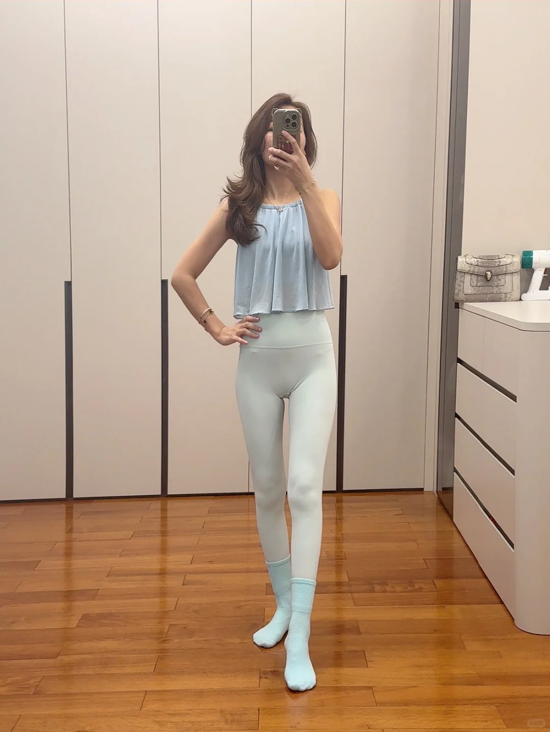 瑜伽服穿搭——今天是蓝色心情???