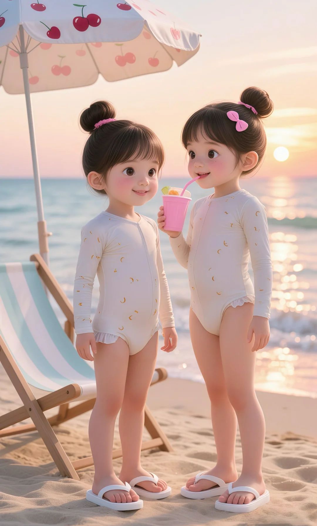 冲浪的小女孩???