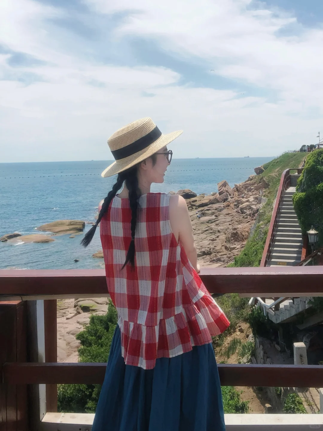 日系少女的海边日记?风一吹裙摆全是氛围感