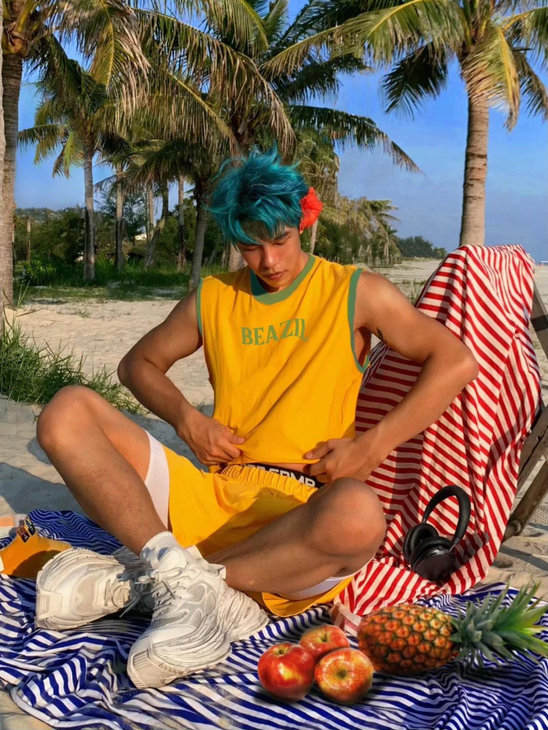?*关于高饱和黑皮热带酷弟的夏日假期｜OOTD