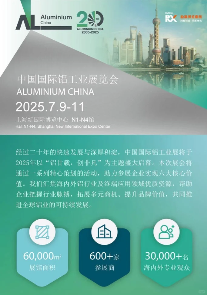 2025中国铝工业展超强攻略来袭?