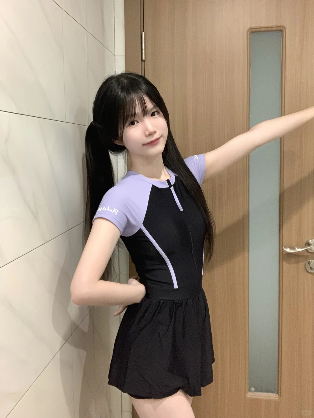 超显瘦的保守泳衣！?✨