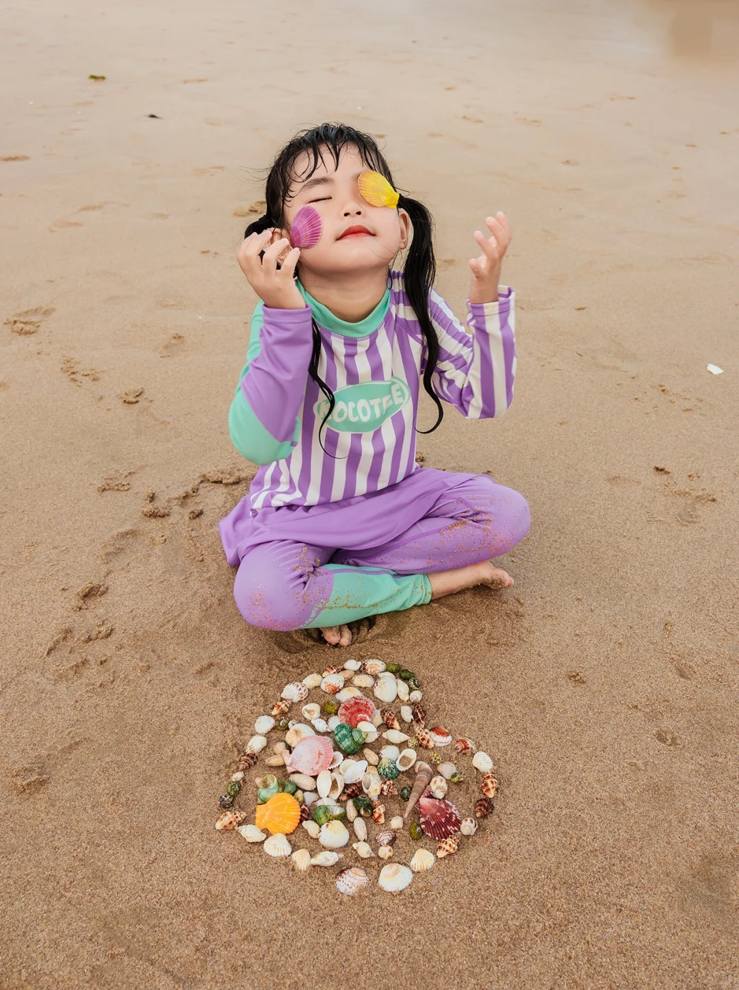 你的相册,欠孩子一组海边童年?