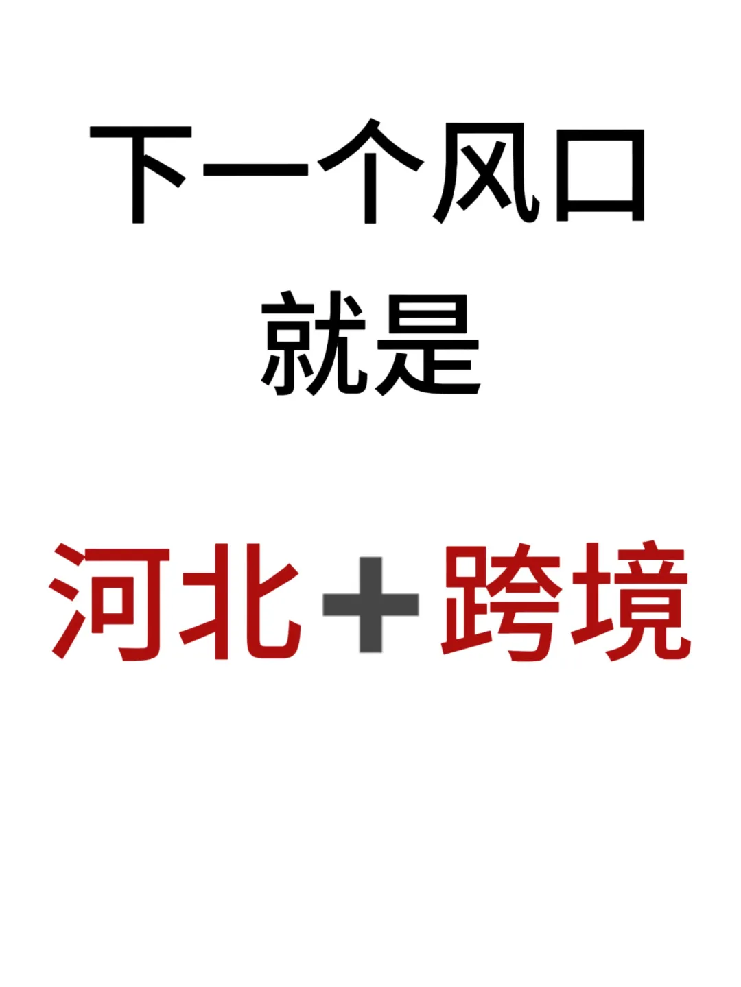 下一个风口就是河北➕tiktok