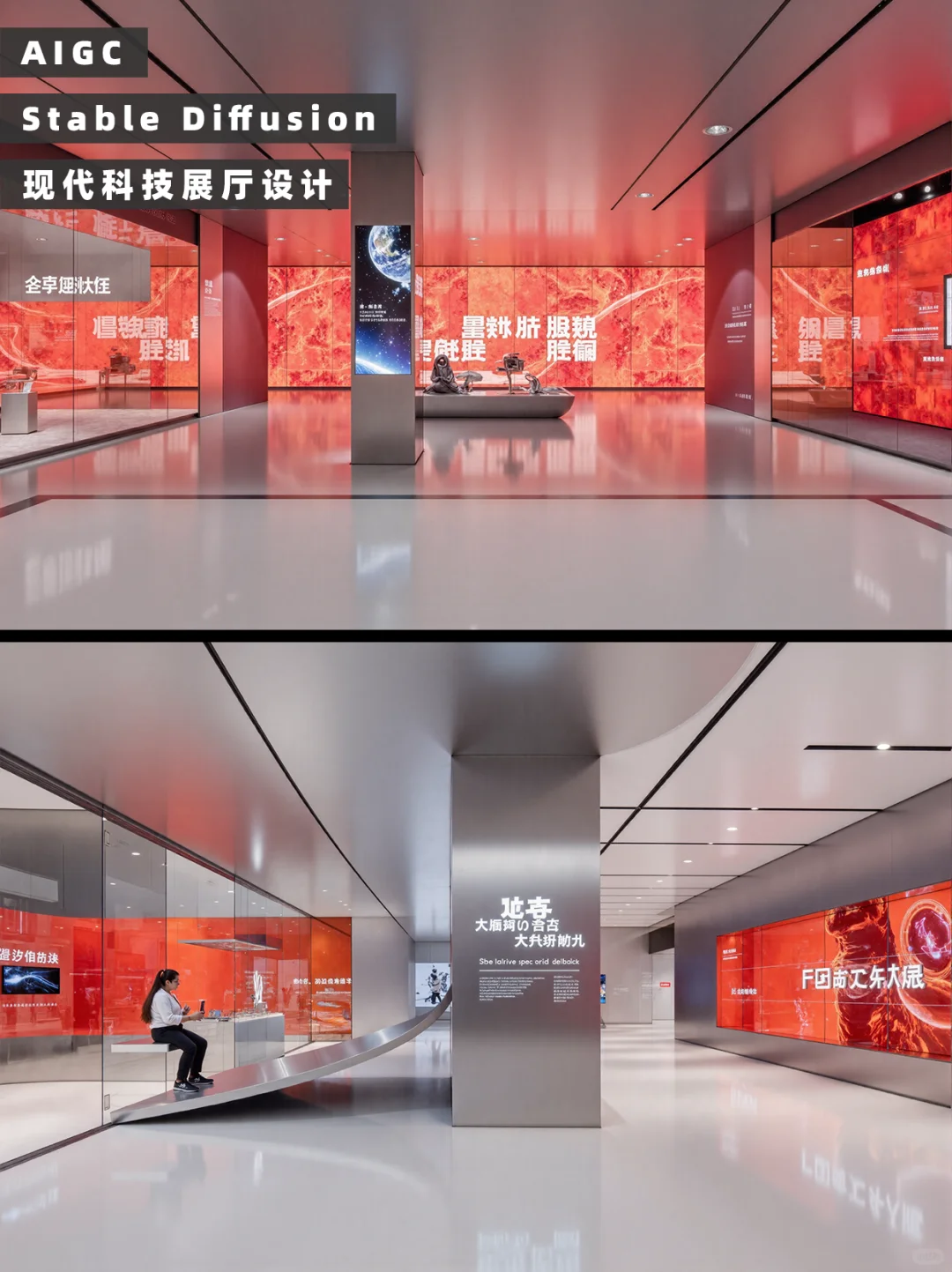 【第二十七期】AIGC现代科技展厅设计