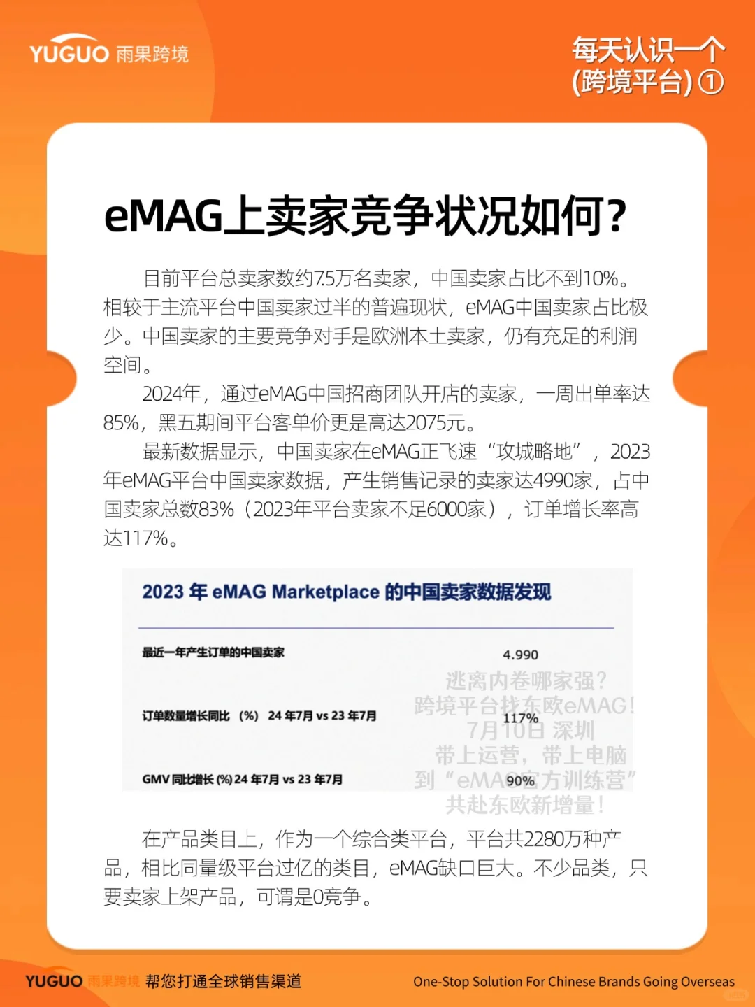 每天认识一个跨境平台|不内卷高客单的eMAG