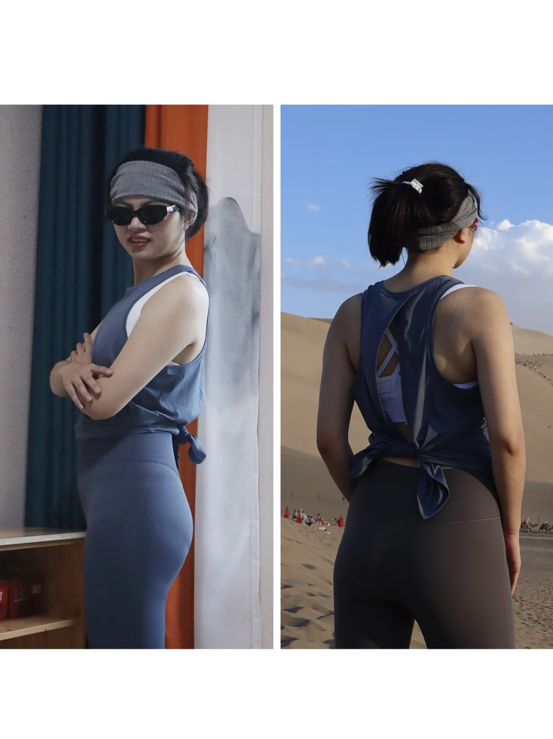 穿瑜伽服去沙漠不要太酷了！！！