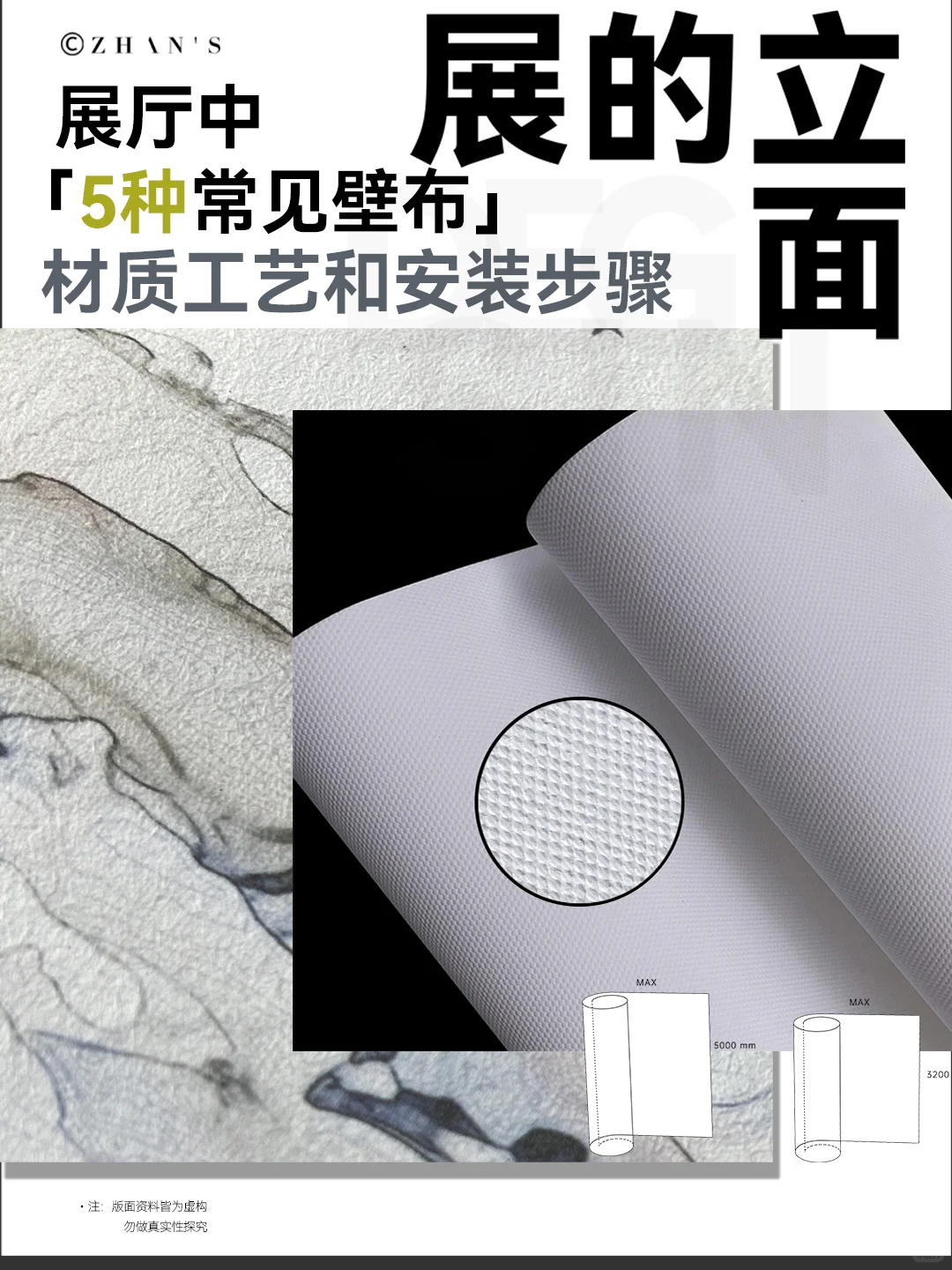 展厅5种常见壁布【文化墙】工艺与材质
