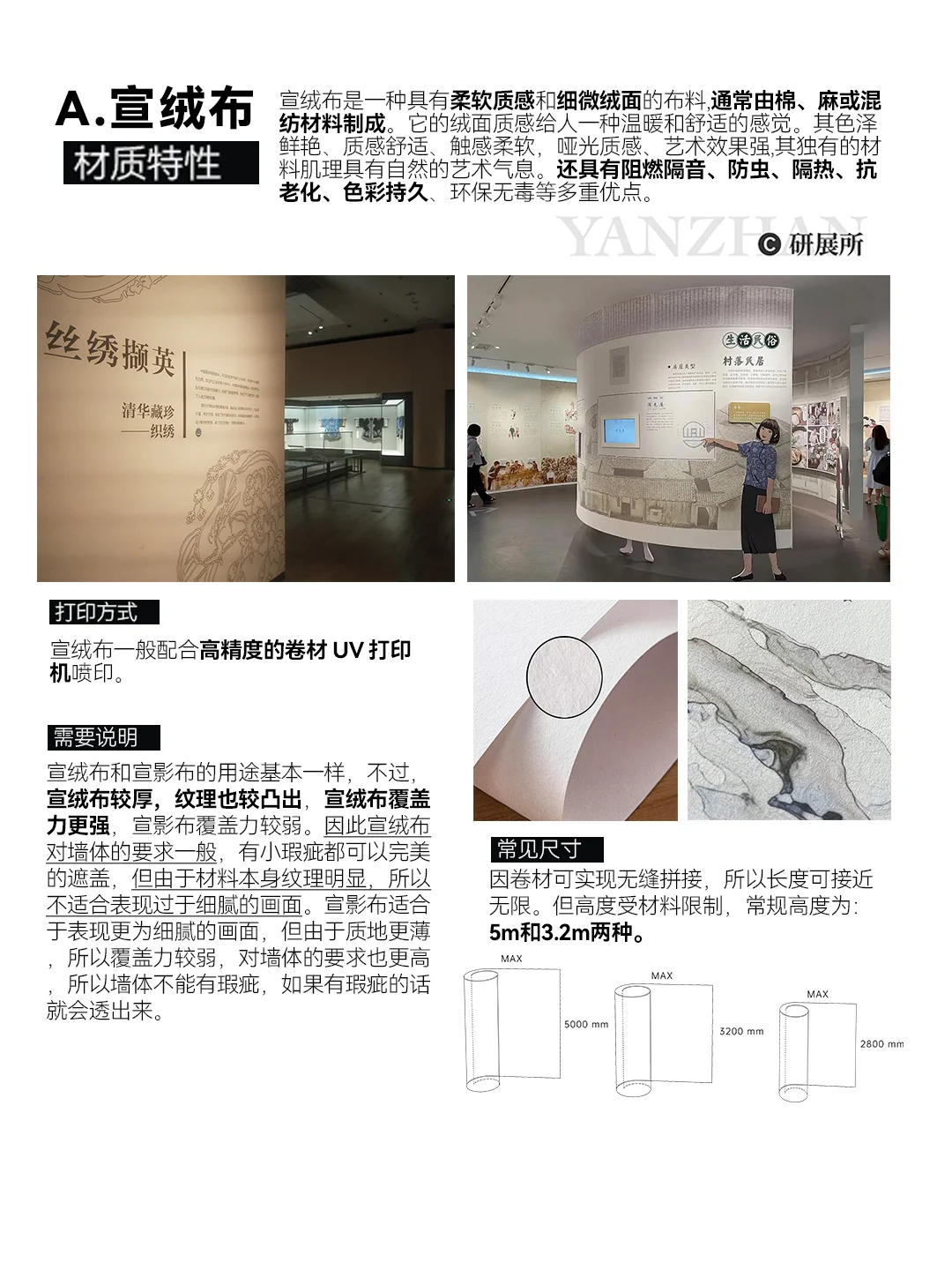 展厅5种常见壁布【文化墙】工艺与材质