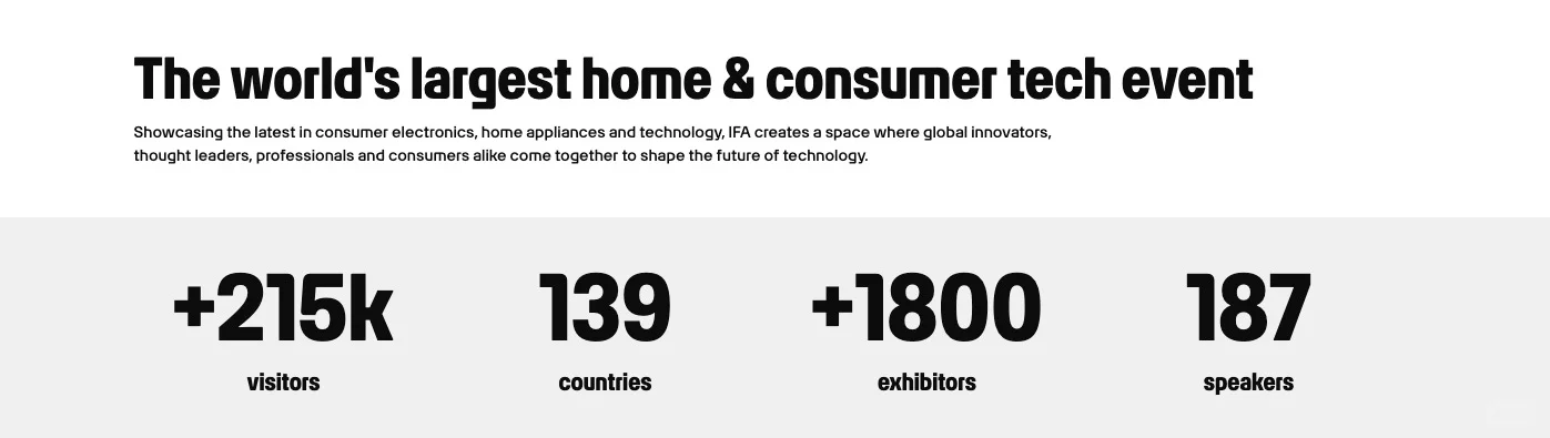 2025年德国柏林消费电子展（IFA Berlin）介绍