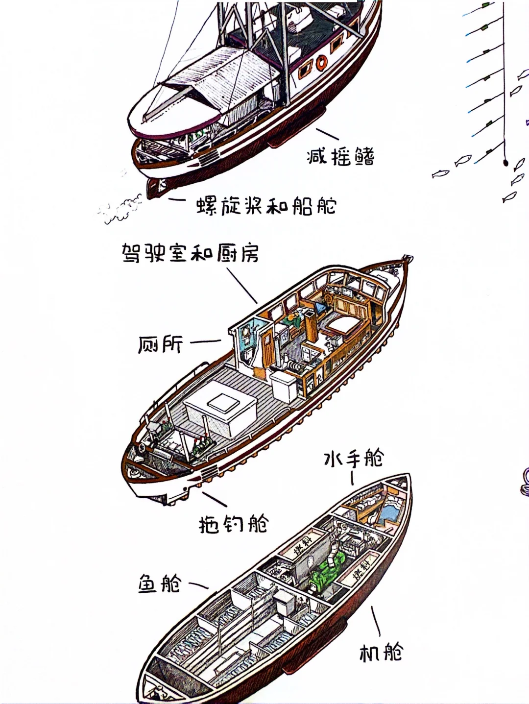 媲美讲故事的房子?60张手绘图,过瘾❗