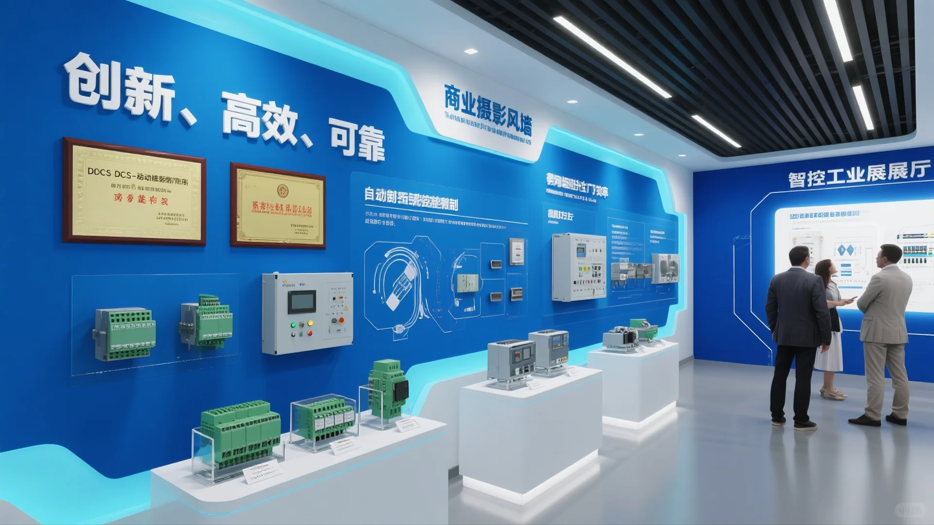 展厅设计案例|工业自动化控制系统企业展厅
