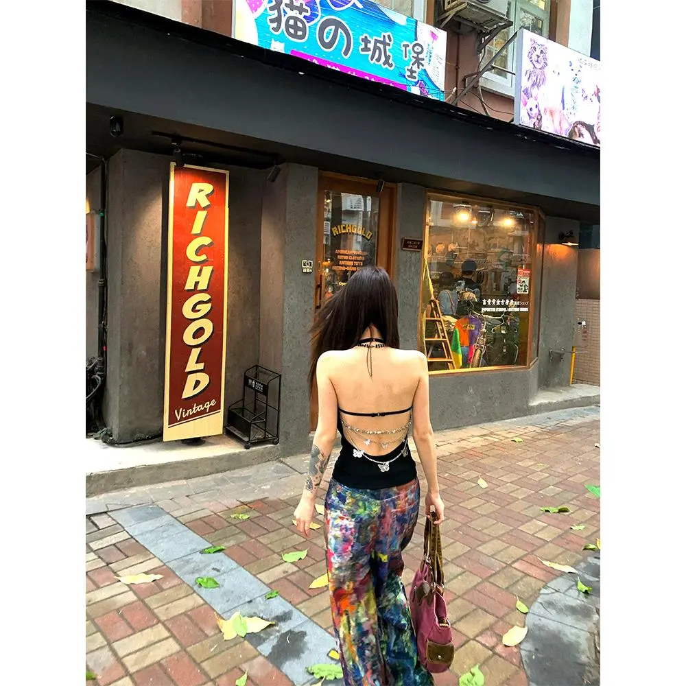 【夏日辣妹必备】红色草莓挂脖吊带背⚡️