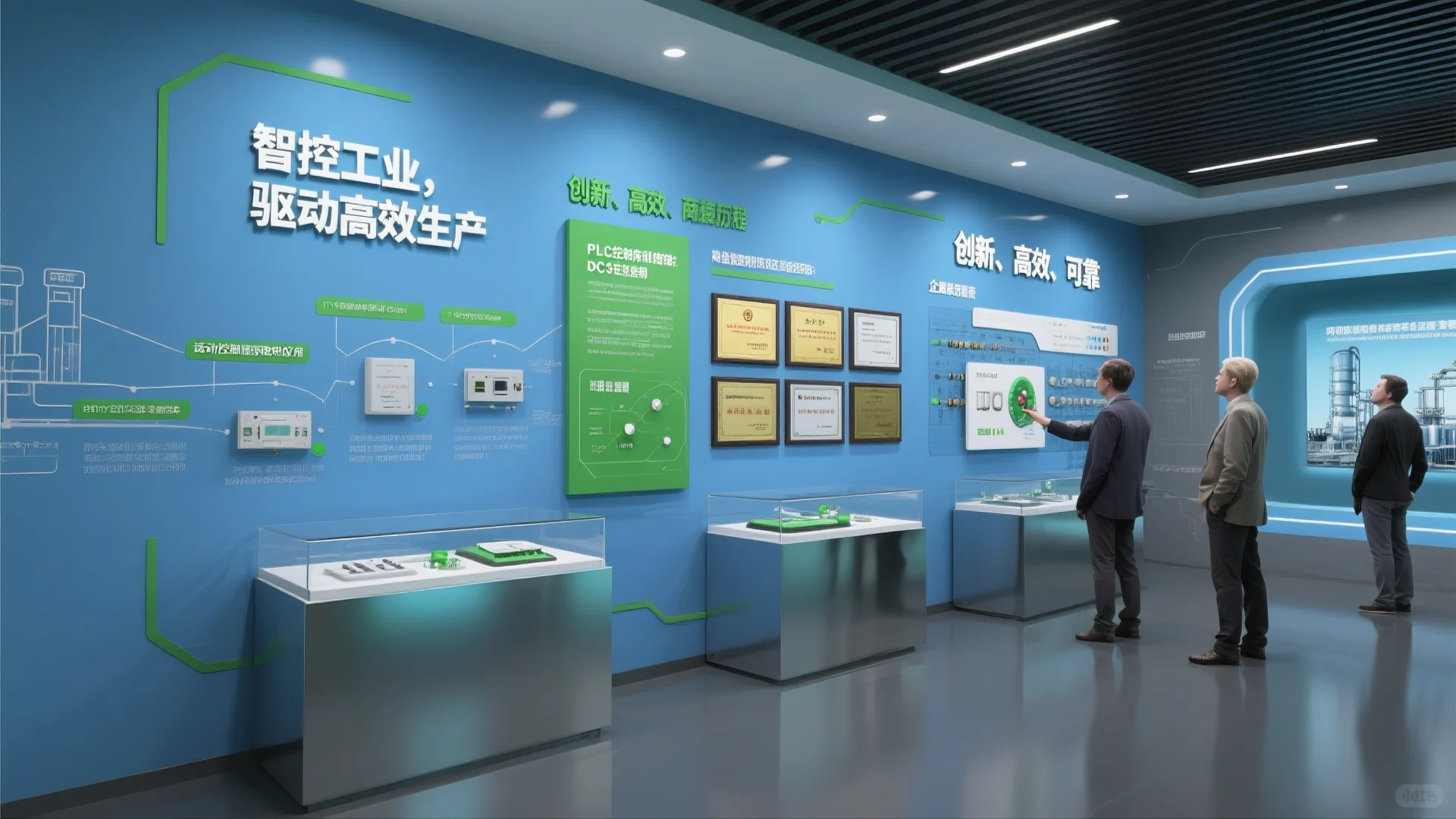展厅设计案例|工业自动化控制系统企业展厅
