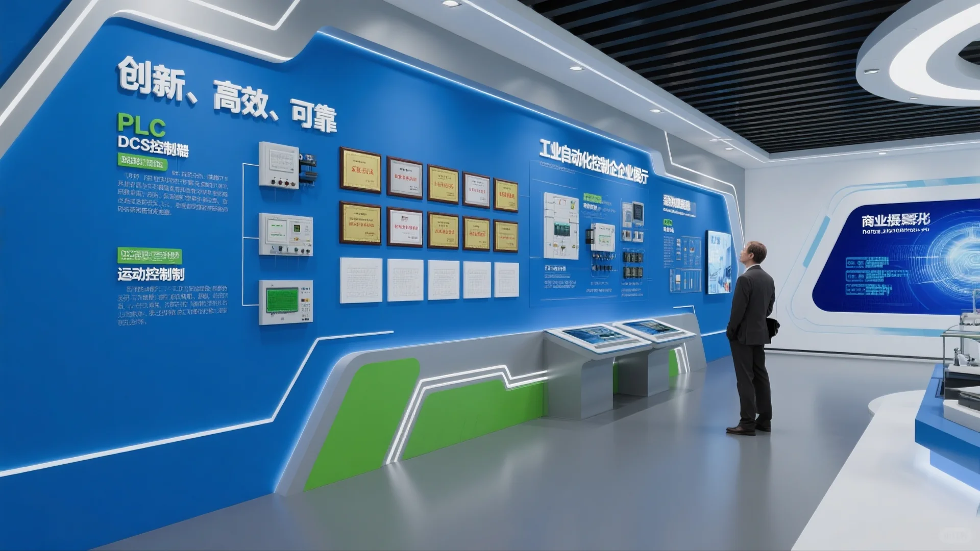 展厅设计案例|工业自动化控制系统企业展厅