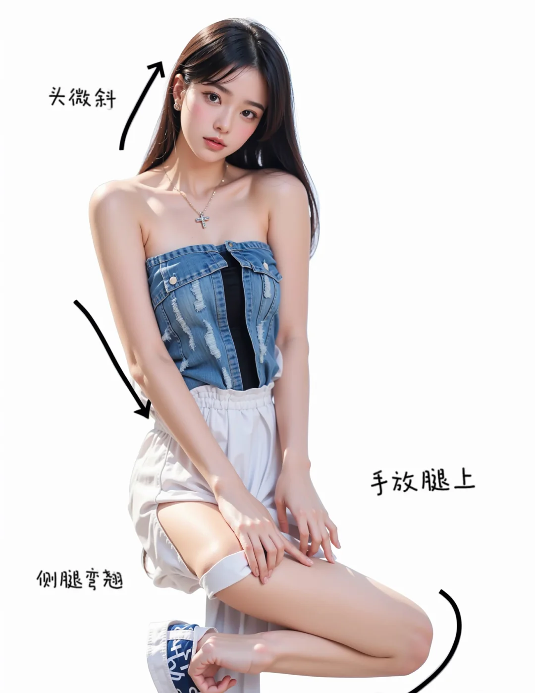 辣妹半身照姿势超万能，简单易学快码住?