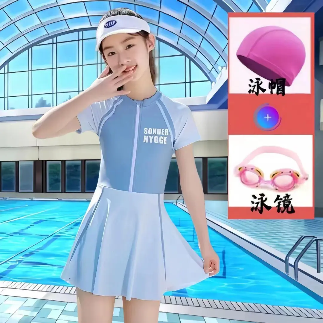 夏日必备！女儿超爱的连体裙泳衣分享??