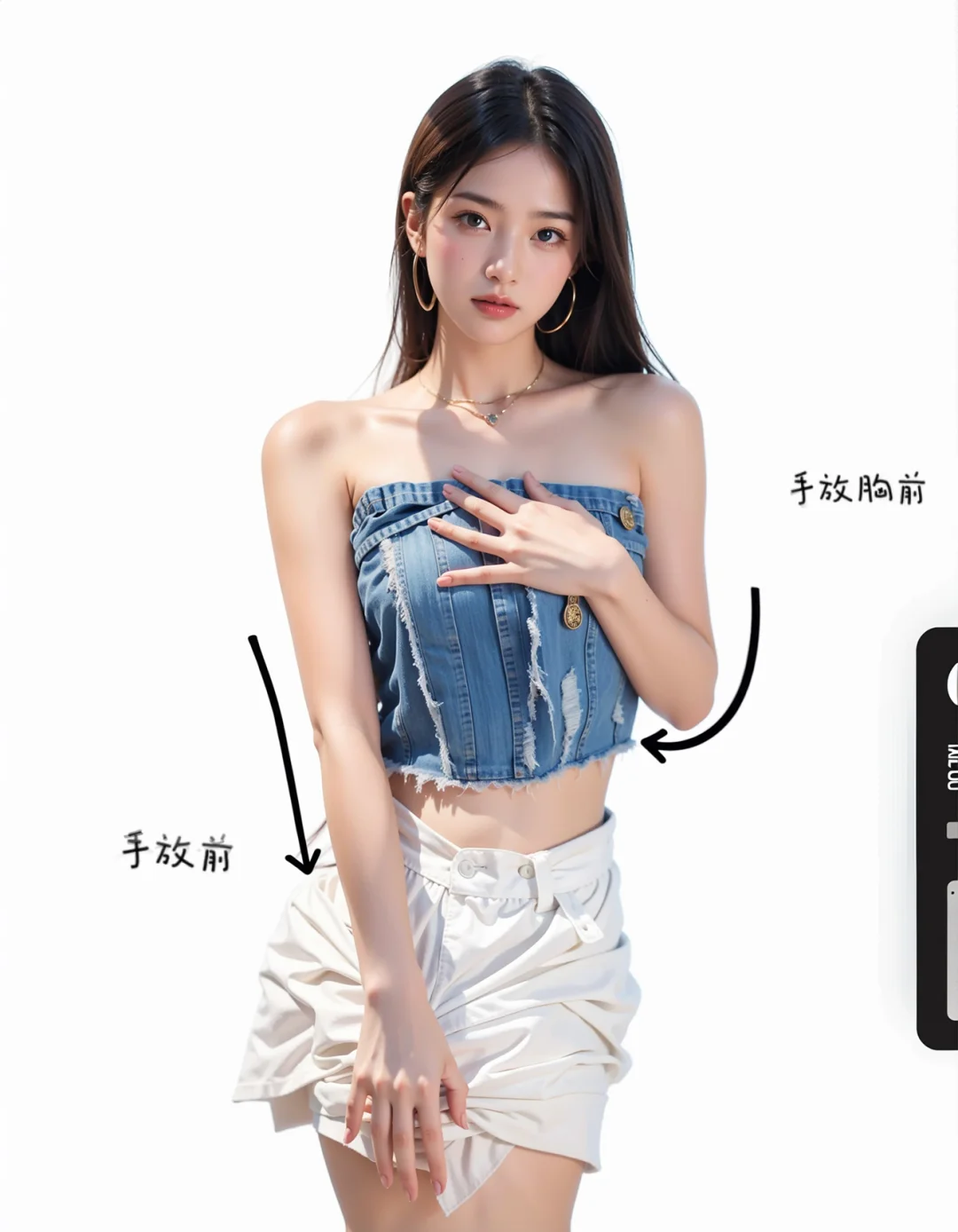 辣妹半身照姿势超万能，简单易学快码住?