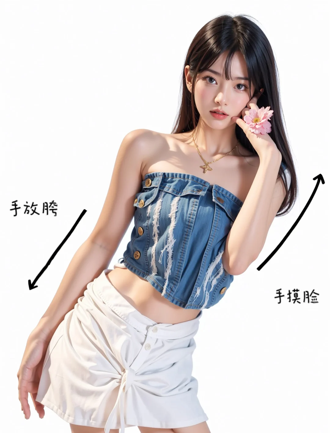 辣妹半身照姿势超万能，简单易学快码住?