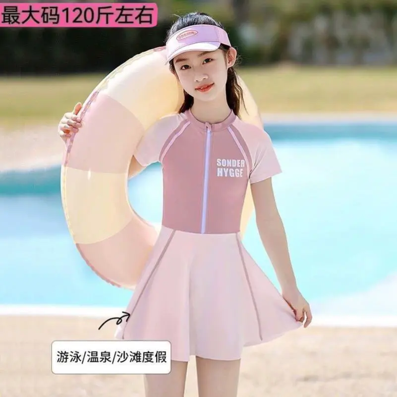 夏日必备！女儿超爱的连体裙泳衣分享??