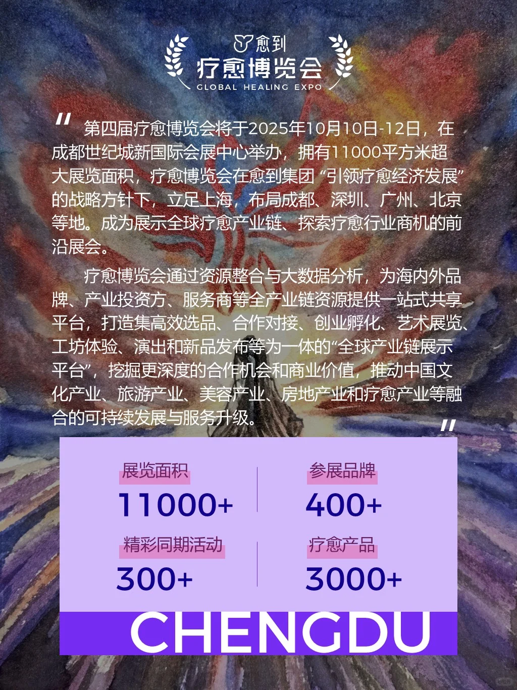 愈到第四届疗愈博览会成都站❗️重磅启幕?
