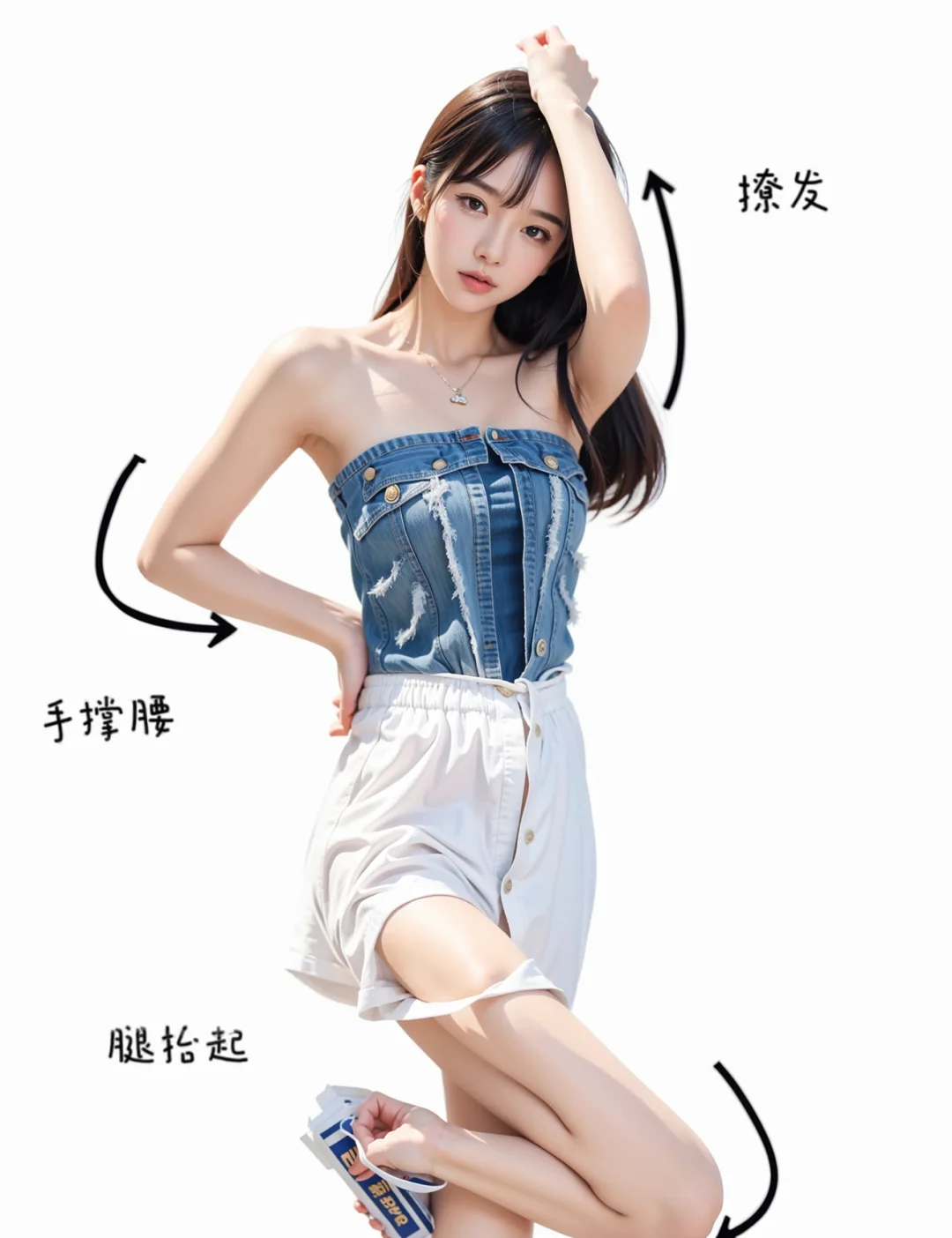 辣妹半身照姿势超万能，简单易学快码住?