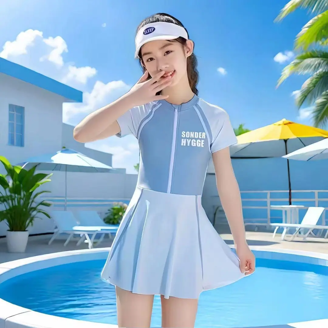 夏日必备！女儿超爱的连体裙泳衣分享??