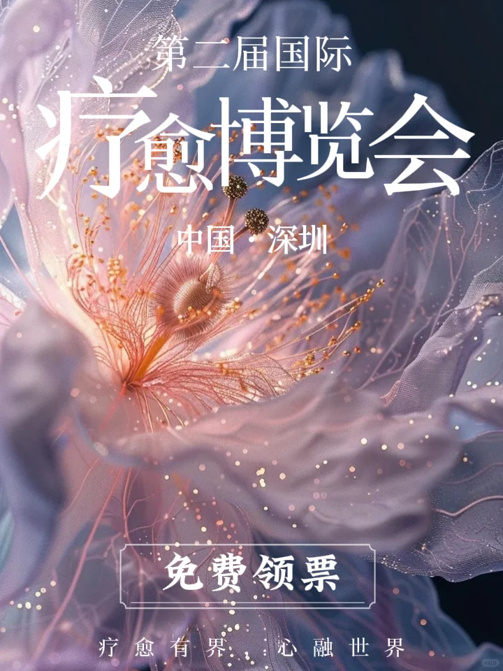 第二届疗愈博览会官宣啦!?免费领票