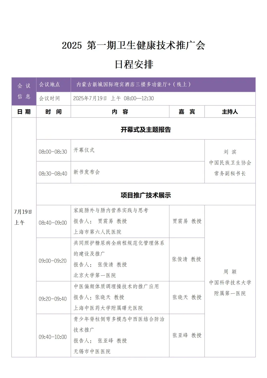 2025年第一期国家卫生健康适宜技术推广会
