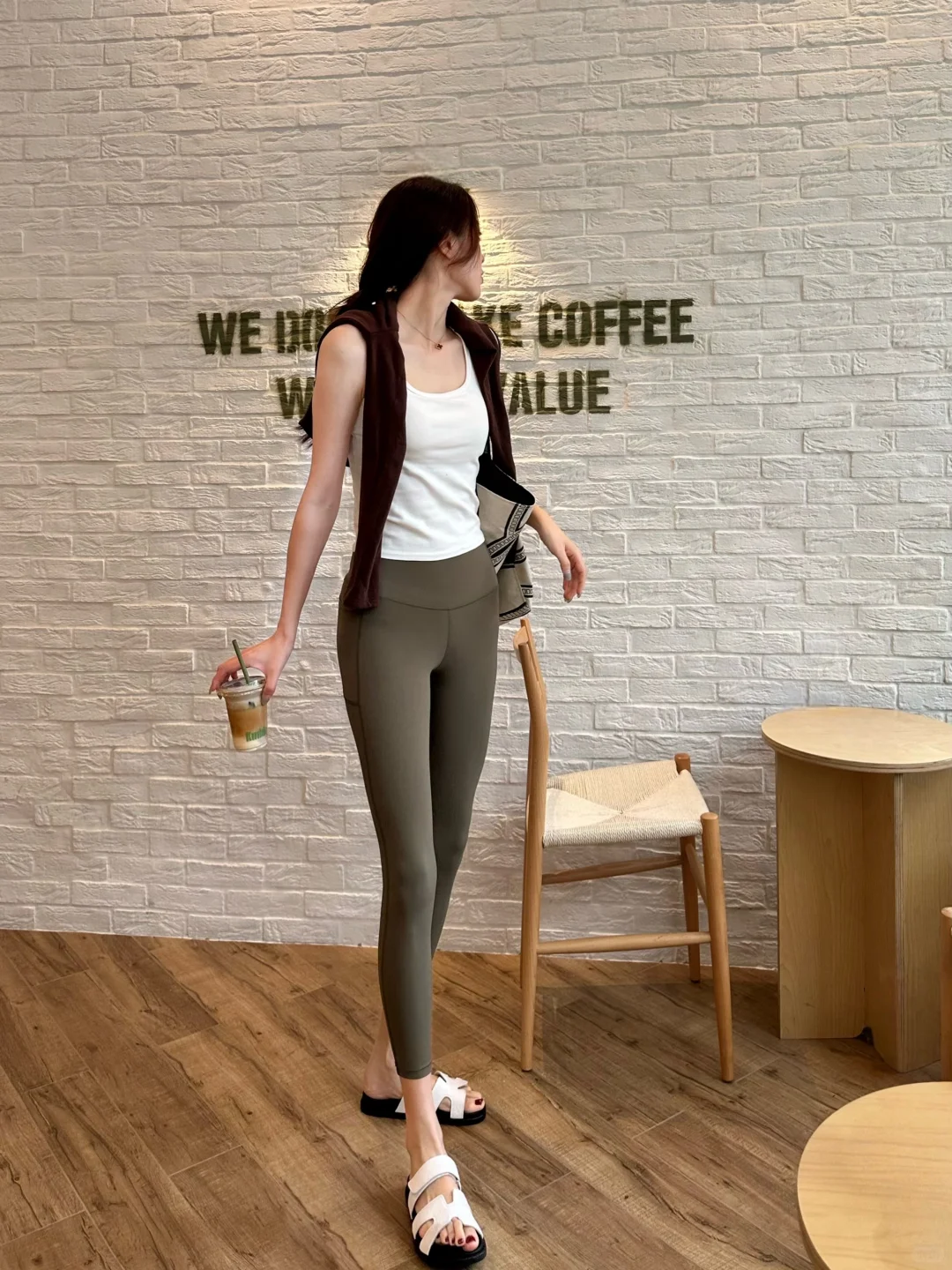 177/55 高个子 夏日leggings清爽穿搭 ?