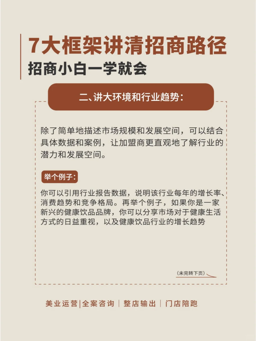 招商会沙龙会7大框架