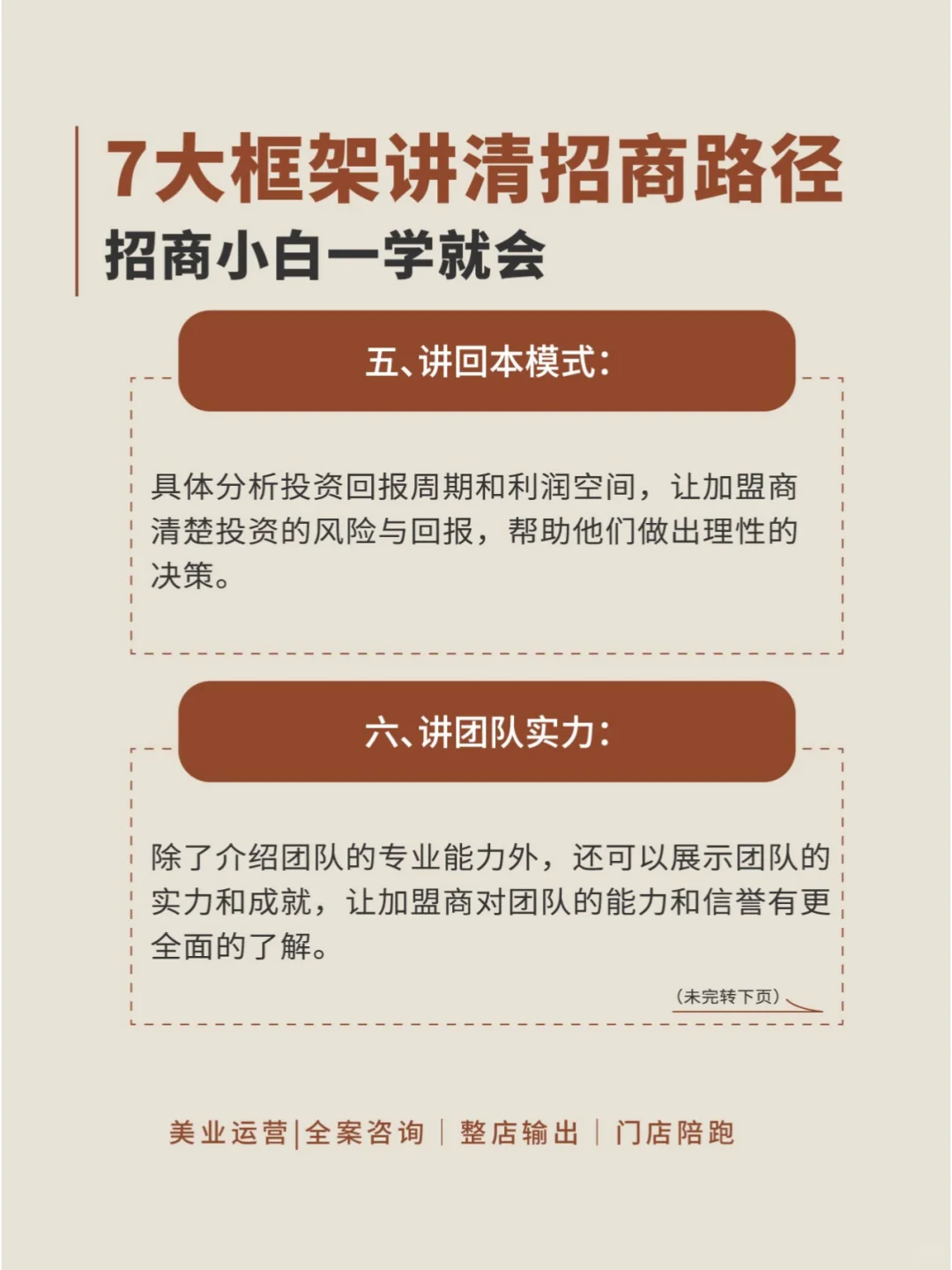 招商会沙龙会7大框架