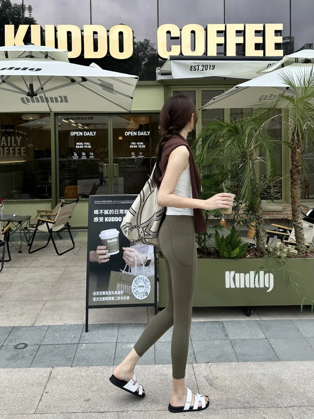 177/55 高个子 夏日leggings清爽穿搭 ?