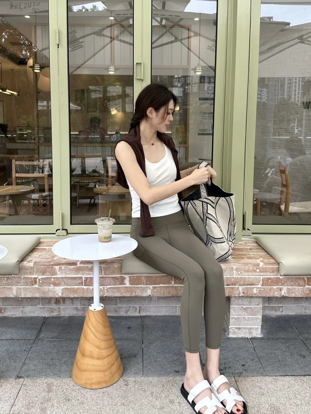 177/55 高个子 夏日leggings清爽穿搭 ?