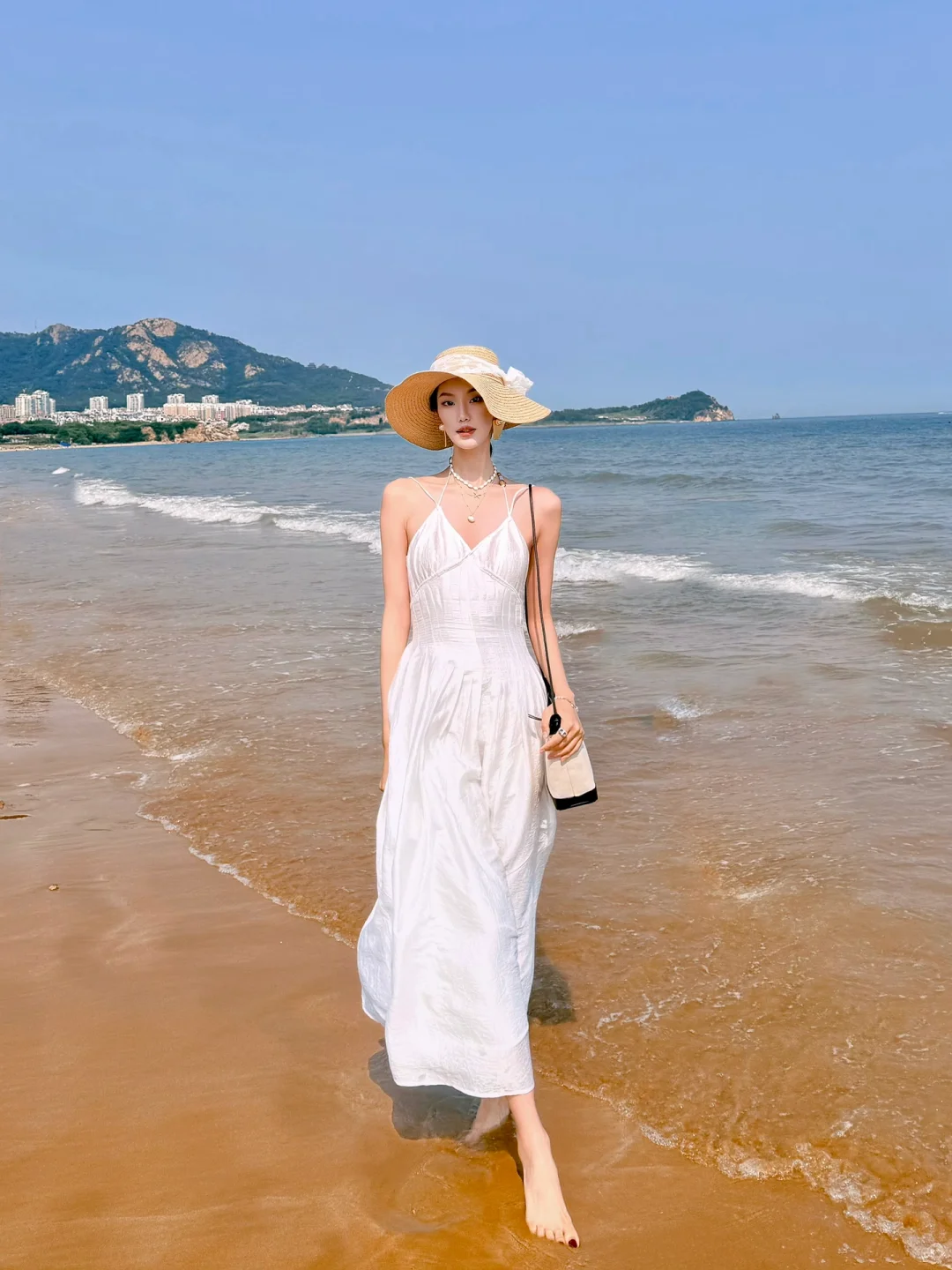 石老人海水浴场｜被问爆的Flowfit海边穿搭?