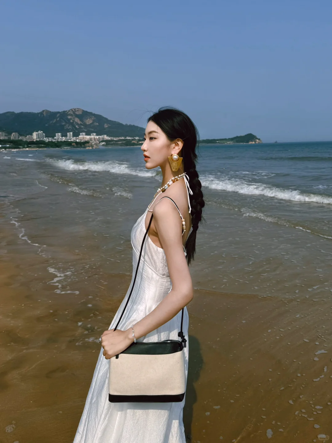 石老人海水浴场｜被问爆的Flowfit海边穿搭?