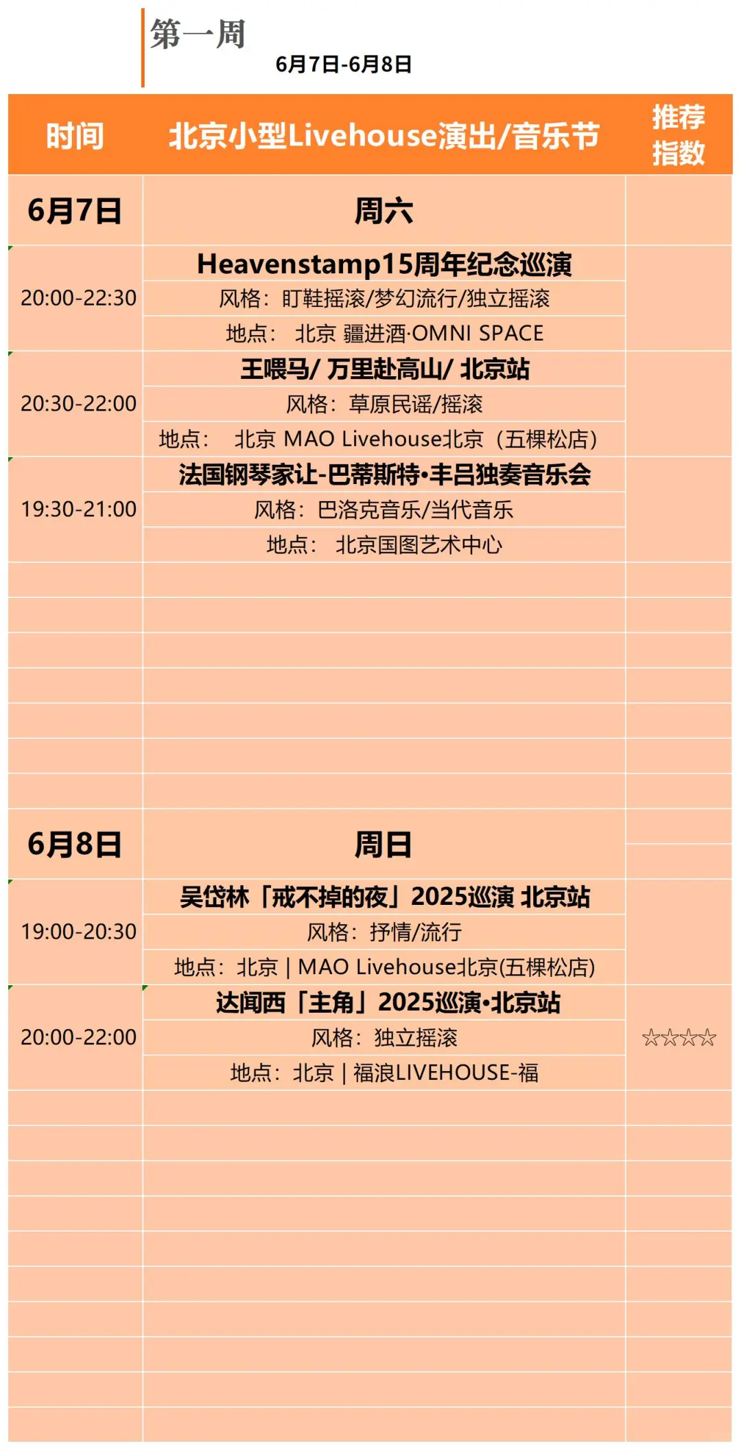 ? 北京周末精彩活动指南（6月 | 第一周）