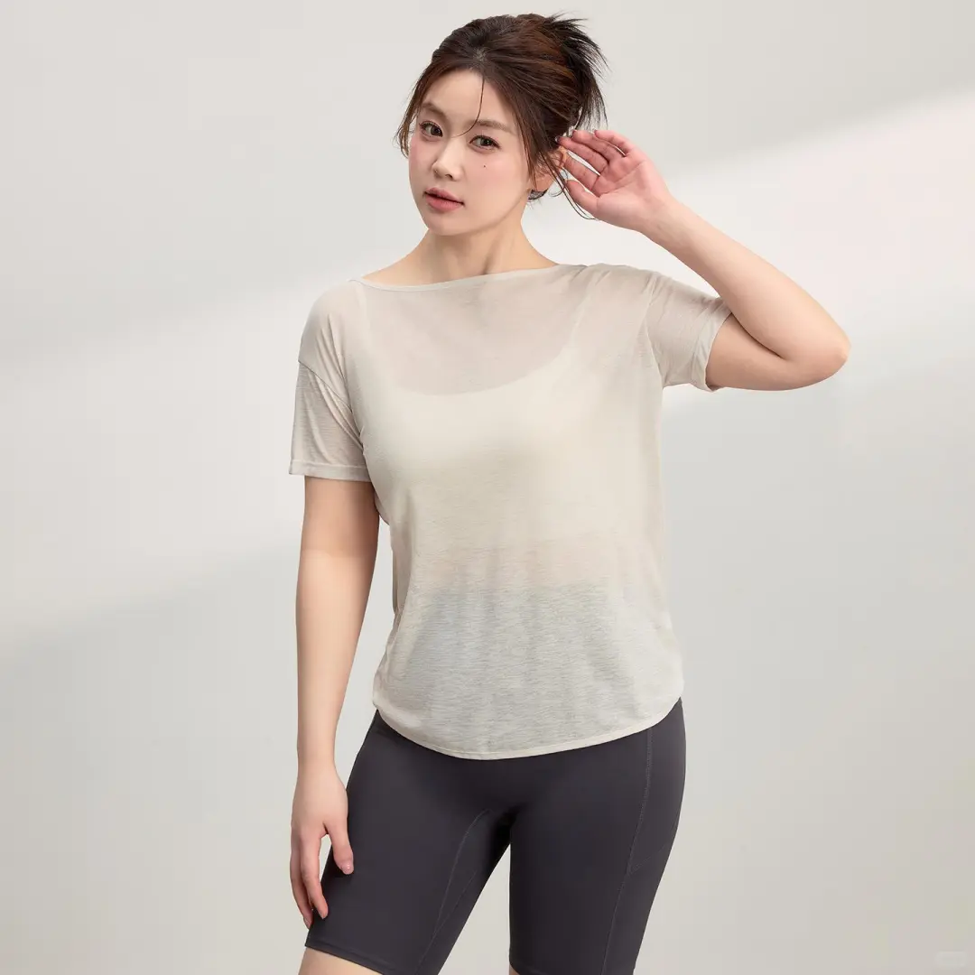 宝子们!这大码宽松瑜伽服短袖罩衫绝绝子!???♀??